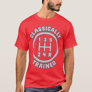 Automotive Classicallyrained Manual Gear Shift Ret T-Shirt
