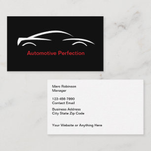 Automotive Cool Car Repair Business Card
