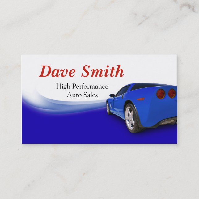 Automotive Dealership Business Card (Front)