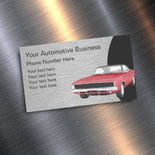 Automotive Design Classy Car Theme Magnetic Business Card