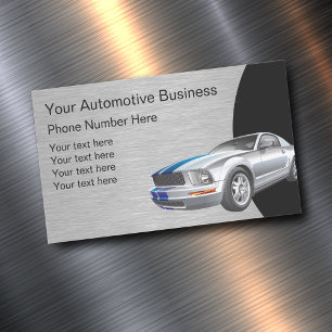 Automotive Design Template Magnetic Business Card