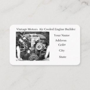 Automotive Engine Repair Business Card