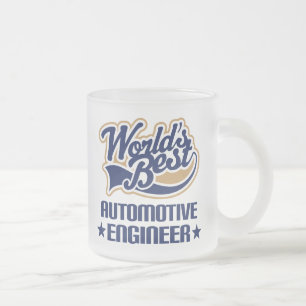 Automotive Engineer Gift Frosted Glass Coffee Mug