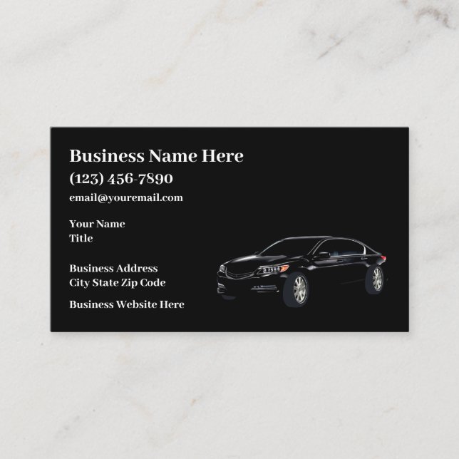 Automotive Fresh New Business Cards (Front)