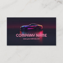 Automotive industry card with gradient effect