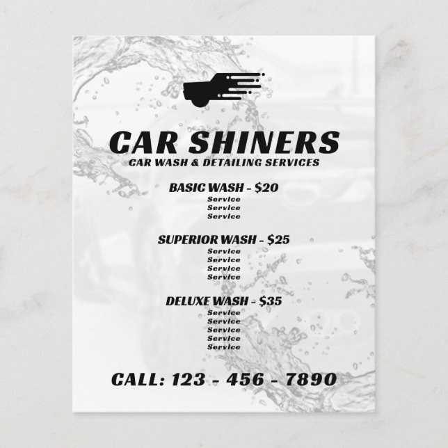 Automotive logo based  flyer (Front)