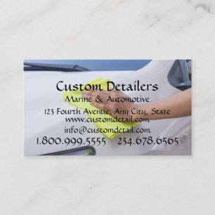 Automotive Marine Bright n Clean Detailers  Busine Business Card