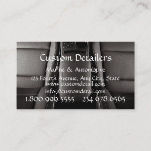 Automotive Marine Bright n Clean Detailers  Business Card