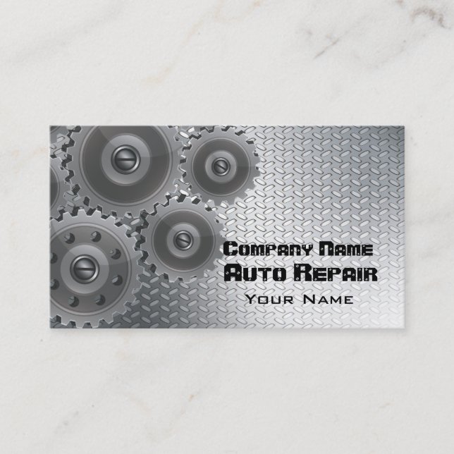 Automotive Mechanic Business Card (Front)