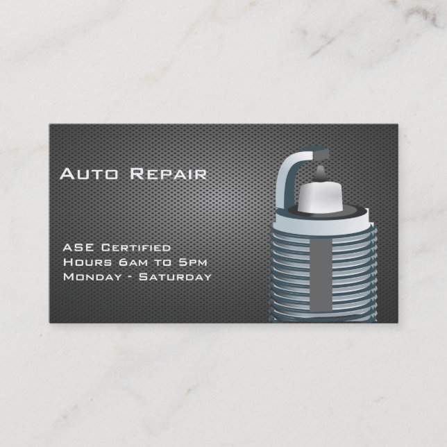 Automotive Mechanic Business Card (Front)