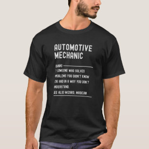 Automotive Mechanic Definition Job Title T-Shirt