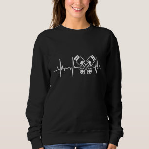 Automotive Mechanic Heartbeat Vehicle Mechatronic  Sweatshirt