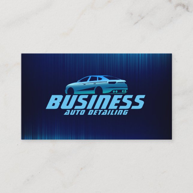Automotive metallic faux texture  business card (Front)