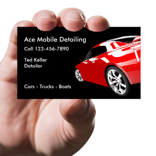 Automotive Mobile Detailing Business Cards