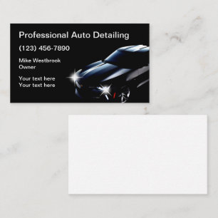 Automotive Modern Detailing Service Business Card