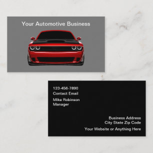 Automotive Modern Unique Business Cards