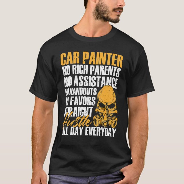 Automotive Painters Lifetsyles Car Painting Profes T-Shirt (Front)
