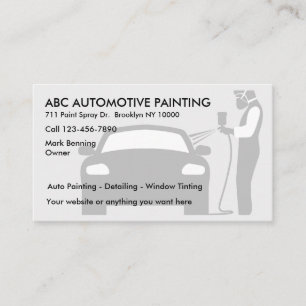 Automotive Painting Body Shop Business Cards