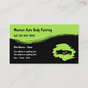 Automotive Painting & Collision Business Card