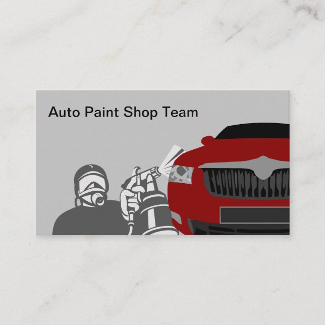 Automotive Painting Service Business Card (Front)