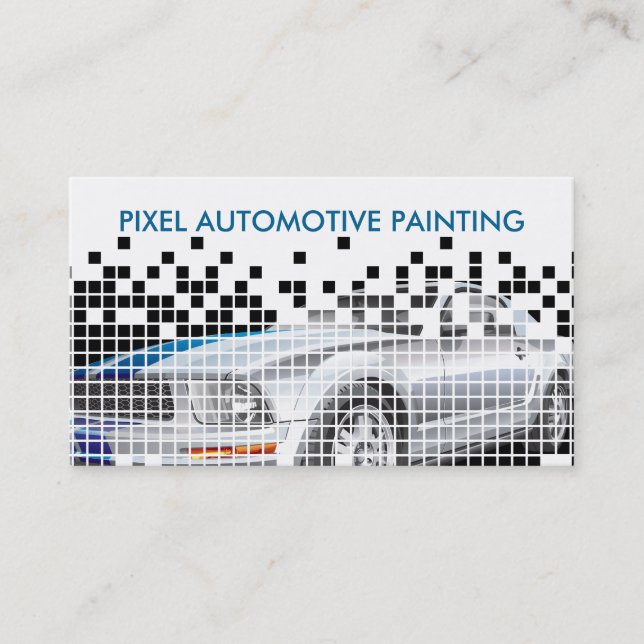 Automotive Painting Service Business Card (Front)