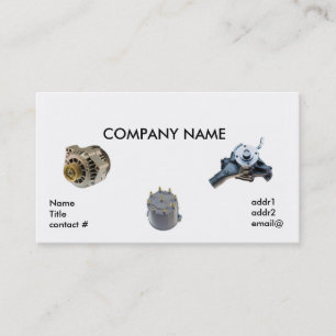 automotive parts business card