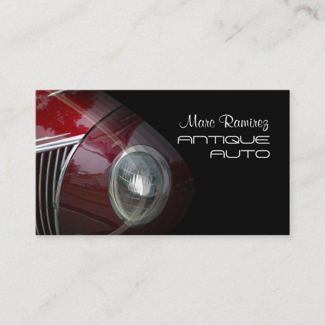 Automotive, photo business cards (Front)