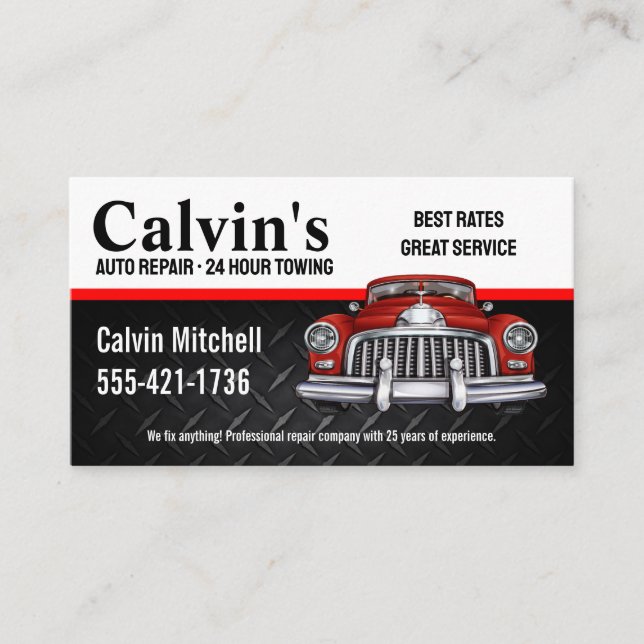 Automotive Repair Business Card (Front)