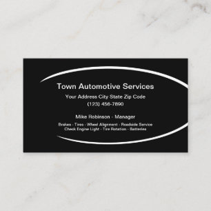 Automotive Repair Services Business Card