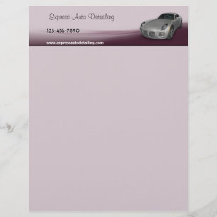 Automotive Repair Shop Custom Letterhead