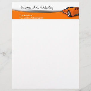 Automotive Repair Shop Customized Letterhead