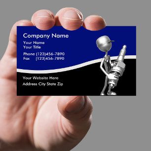 Automotive Retro Theme Business Card
