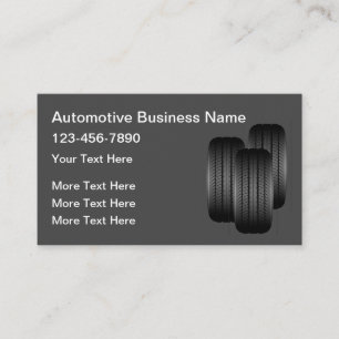 Automotive Services Tires Theme Business Card