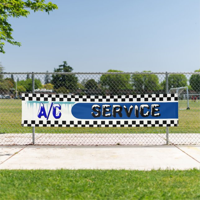 Automotive Shop A/C Service Air Conditioner Large Banner (Insitu)