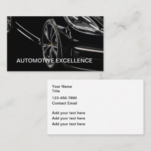 Automotive Sleek Modern Business Cards