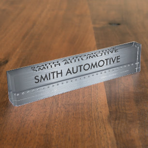 Automotive Theme Desk Plaque Nameplate