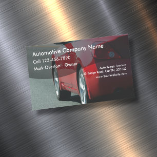 Automotive Theme Magnetic Business Card