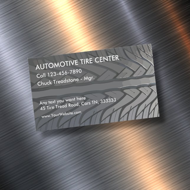 Automotive Theme Magnetic Business Card (Creator Uploaded)