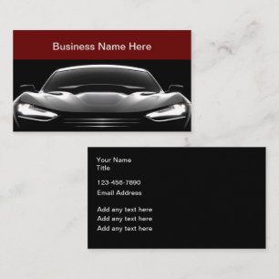 Automotive Theme Modern Business Cards