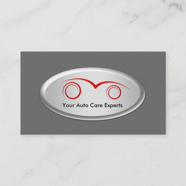 Automotive Theme Unique Design Business Card (Front)