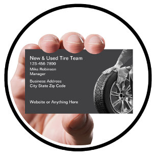 Automotive Tire Store Retail Business Cards
