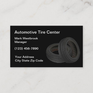 Automotive Tires Theme Business Cards
