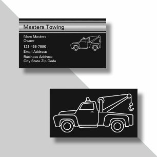 Automotive Towing Service Simple Business Cards