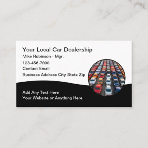 Automotive Used Car Dealer Business Cards