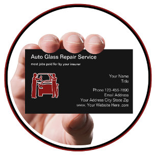 Automotive Window And Windshield Repair Business Card