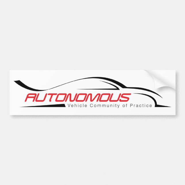 Autonomous Vehicle Community of Practice Bumper Sticker (Front)