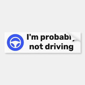 Autopilot bumper sticker 3 x 11 in.