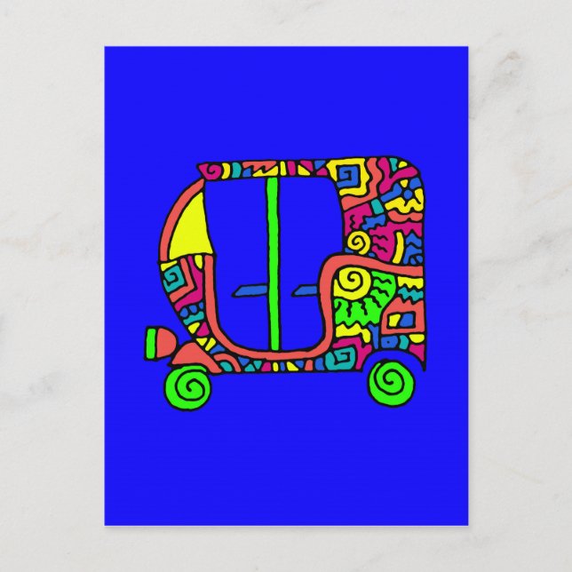 autorickshaw zenscrawl postcard (Front)