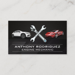 Autos   Wrenches   Mechanic Care Business Card