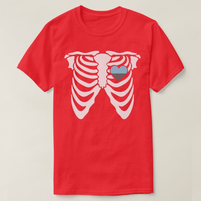 Autoseual  Gay Skeleton  Genderfluid seuality  T-Shirt (Design Front)